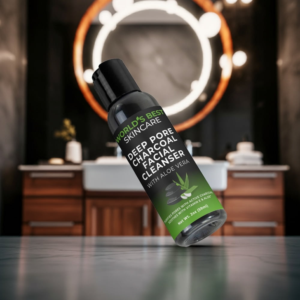 Deep Pore Charcoal Facial Cleanser with Activated Charcoal and Aloe Vera from World's Best Skincare.