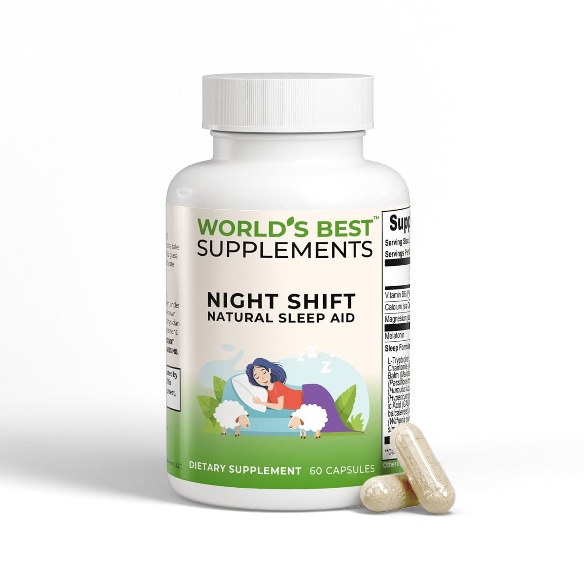 Night Shift Sleep Aid Capsules from World's Best Supplements.