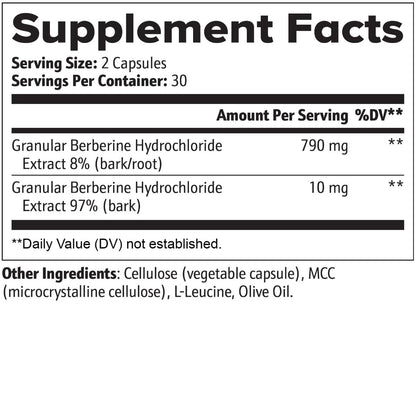 Berberine 400mg | 60 Capsules