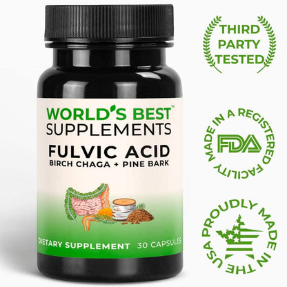 World's Best's Fulvic and Humic Acid supplement is third party tested, made in a FDA registered facility, and proudly made in the USA.