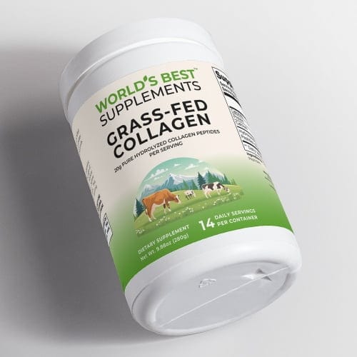 Grass-Fed Hydrolyzed Collagen Peptide Powder from World's Best Supplements.