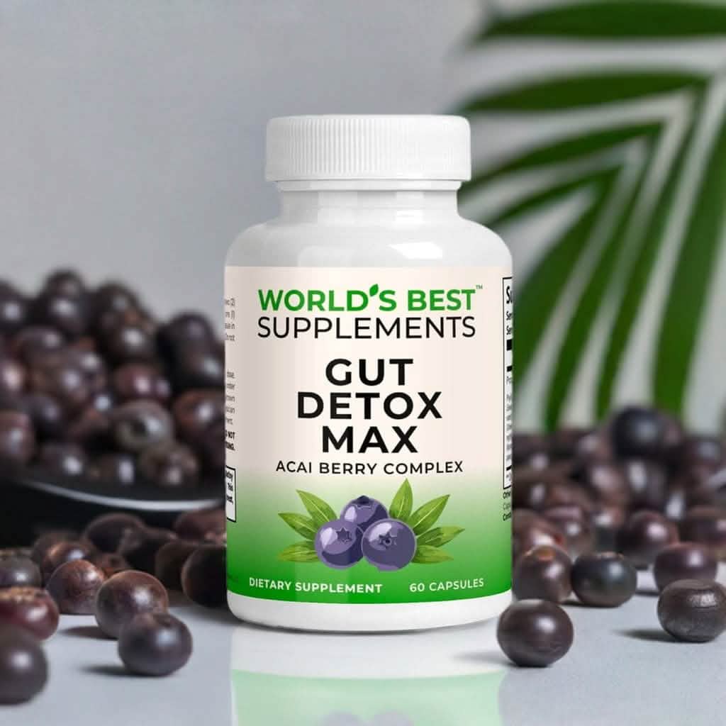 Gut Detox Max with Acai Berry Complex Capsules from World's Best Supplements.